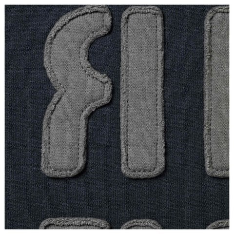 Supreme Mirrored Appliqué Hooded Sweatshirt - Navy