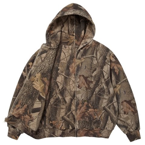 Supreme Reversible Work Zip Up Hooded Sweatshirt - Realtree® Hardwoods Camo