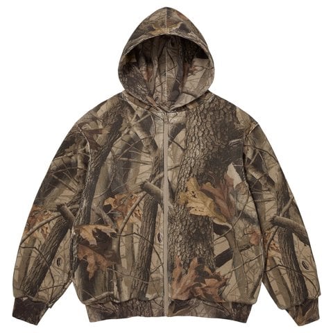 Supreme Reversible Work Zip Up Hooded Sweatshirt - Realtree® Hardwoods Camo
