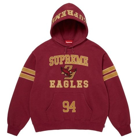 Rhinestone Eagle Hooded Sweatshirt - SupremeCommunity