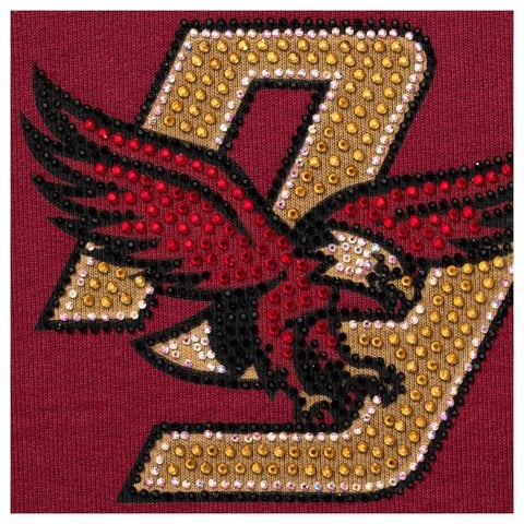 Supreme Rhinestone Eagle Hooded Sweatshirt - Cardinal
