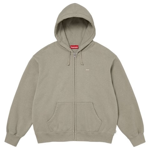 Supreme Small Box Zip Up Hooded Sweatshirt - Grey