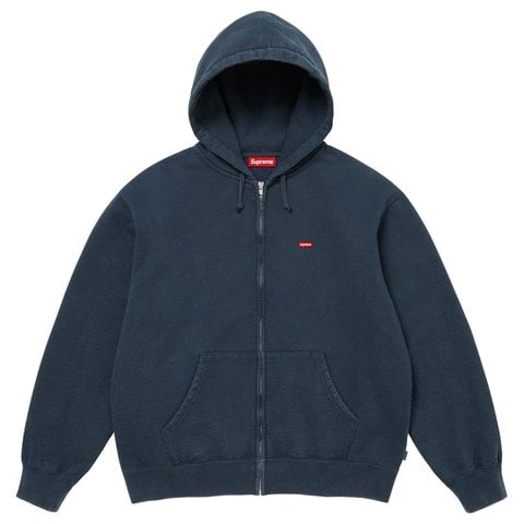 Supreme Small Box Zip Up Hooded Sweatshirt - Navy