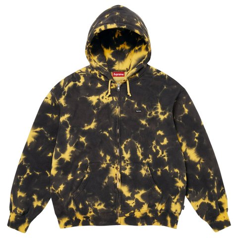 Supreme Small Box Zip Up Hooded Sweatshirt - Tie Dye