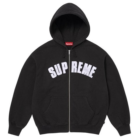 Supreme Supreme/Larry Clark Zip Up Hooded Sweatshirt - Black
