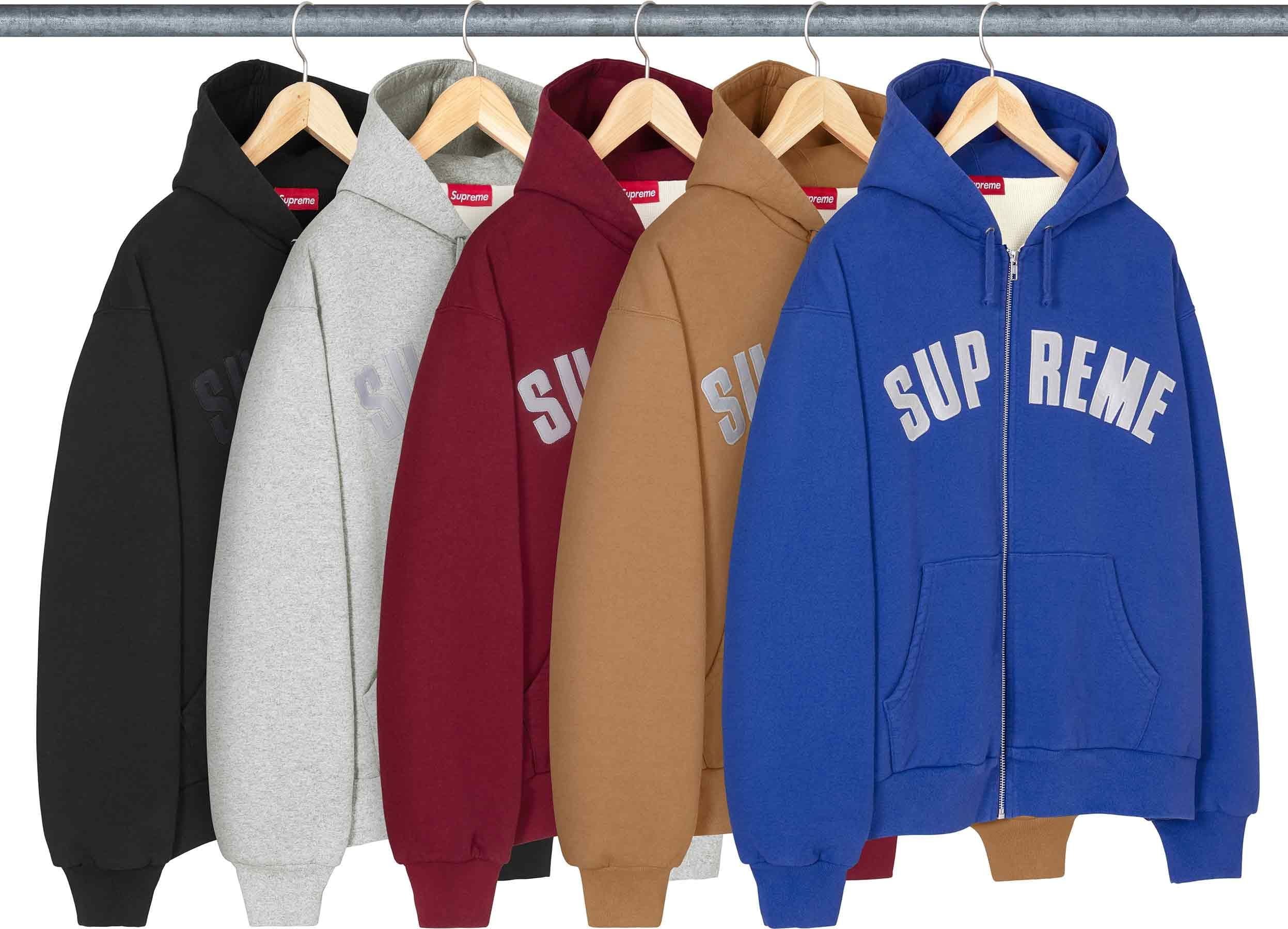 Arc Thermal Lined Zip Up Hooded Sweatshirt - Supreme