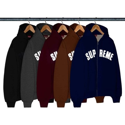 Supreme Arc Thermal Lined Zip Up Hooded Sweatshirt - Group Shots