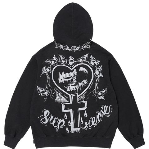 Supreme Forever Hooded Sweatshirt - Black