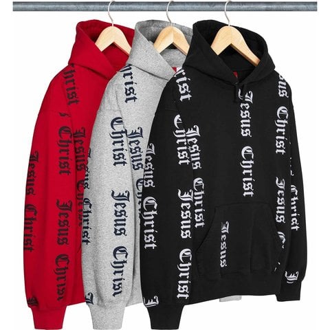 Supreme Jesus Christ Hooded Sweatshirt 