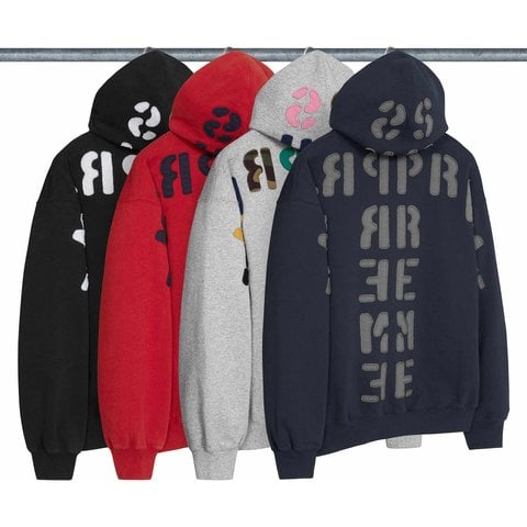 Supreme Mirrored Appliqué Hooded Sweatshirt