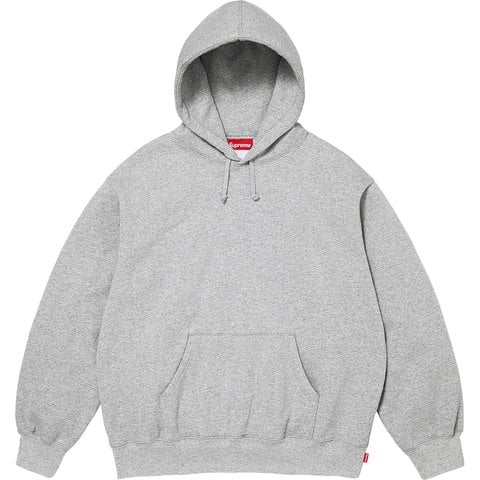 Supreme Mirrored Appliqué Hooded Sweatshirt - Heather Grey