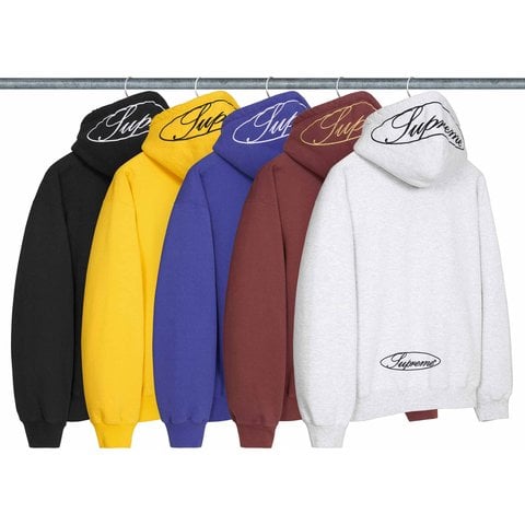 Supreme Oval Zip Up Hooded Sweatshirt