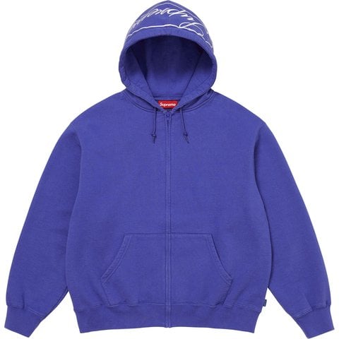 Supreme Oval Zip Up Hooded Sweatshirt - Royal