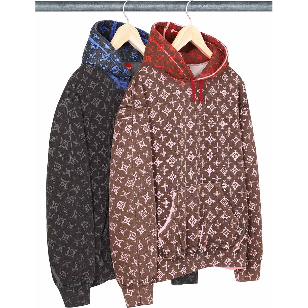 Overprint Fade Hooded Sweatshirt