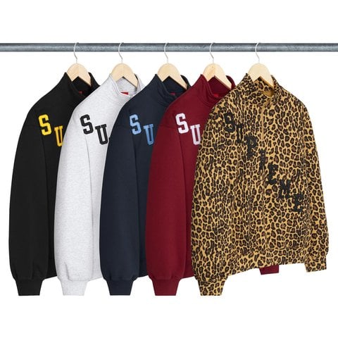 Supreme Slant Appliqué Half Zip Pullover