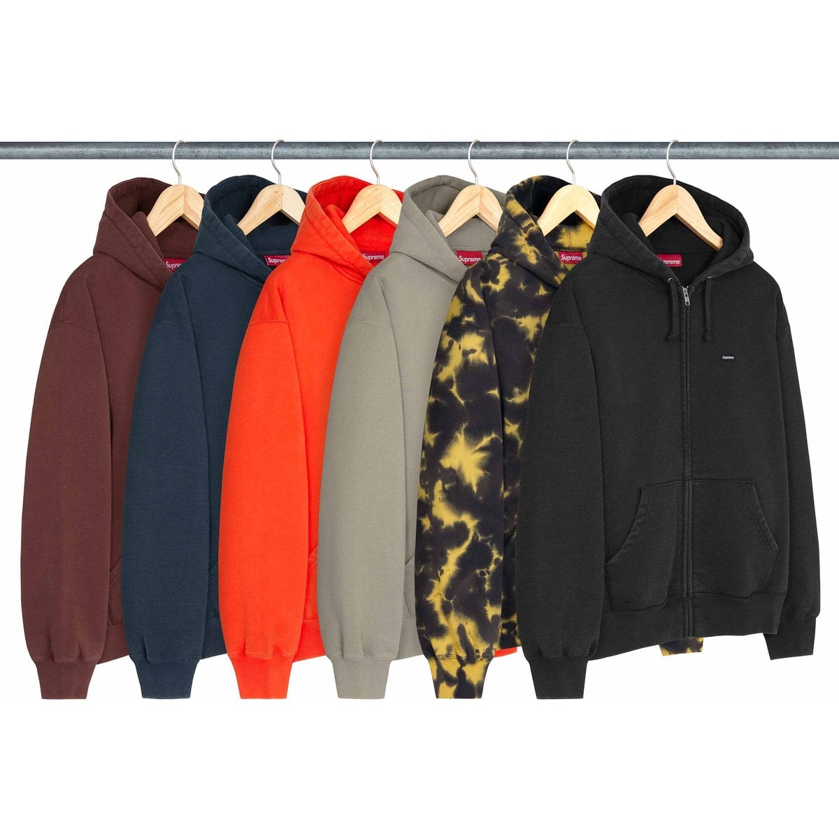 Small Box Zip Up Hooded Sweatshirt