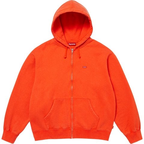 Supreme Small Box Zip Up Hooded Sweatshirt - Orange