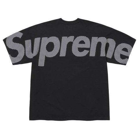 Supreme Checkerboard Intarsia S/S Top - Black