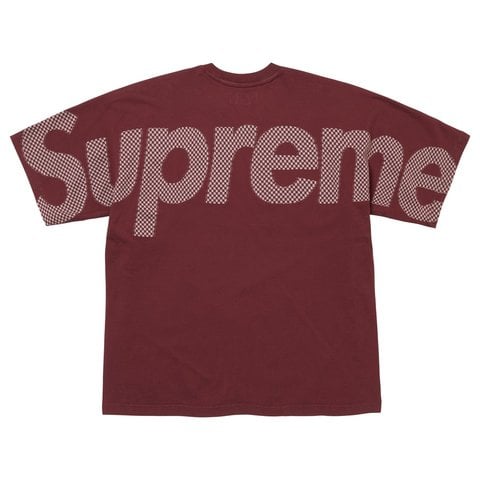 Supreme Checkerboard Intarsia S/S Top - Burgundy
