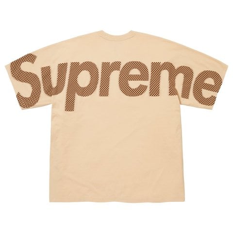 Supreme Checkerboard Intarsia S/S Top - Light Tan