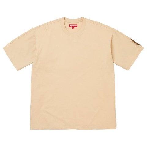 Supreme Checkerboard Intarsia S/S Top - Light Tan