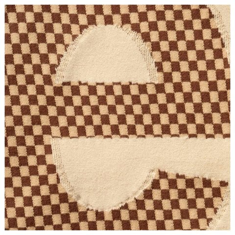 Supreme Checkerboard Intarsia S/S Top - Light Tan