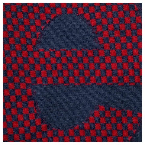 Supreme Checkerboard Intarsia S/S Top - Navy