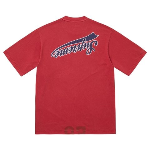 Supreme Cracked Flipped S/S Top - Red
