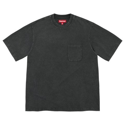 Supreme Cracked Pocket S/S Top - Black