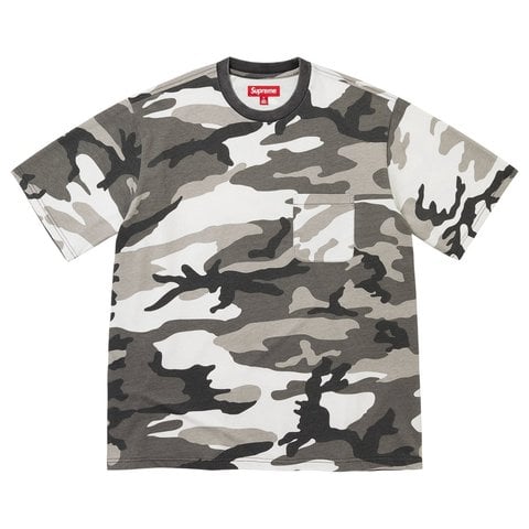 Supreme Cracked Pocket S/S Top - Snow Camo