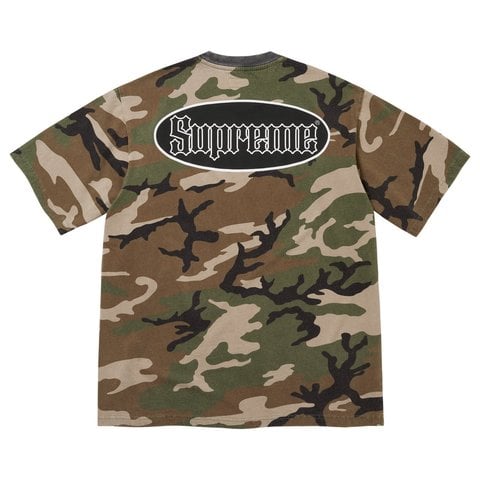 Supreme Cracked Pocket S/S Top - Woodland Camo