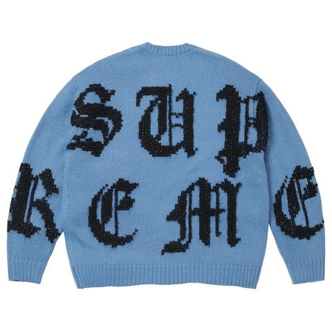 Supreme Cross Stitch Logo Sweater - Blue