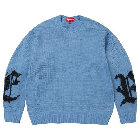 Supreme Cross Stitch Logo Sweater - Blue
