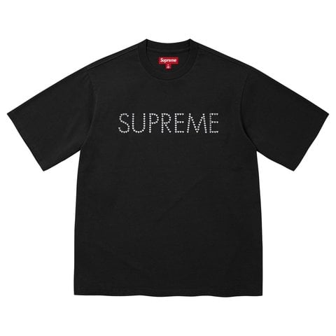 Supreme Hearts Studded S/S Top - Black