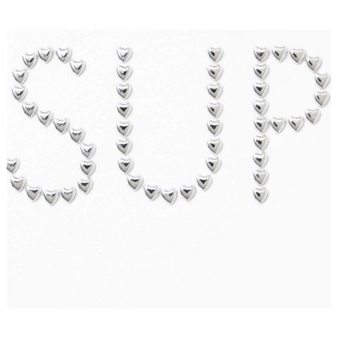Supreme Hearts Studded S/S Top - White