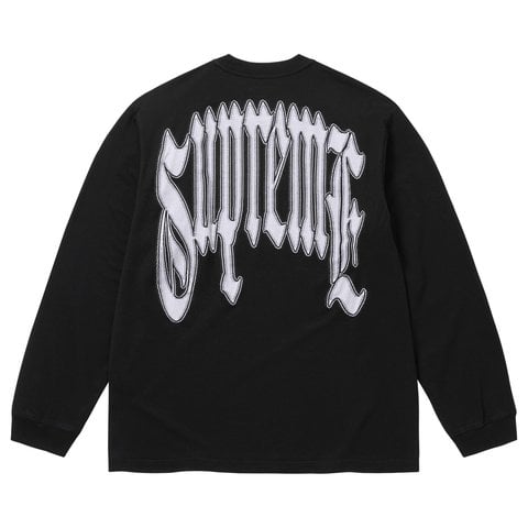 Supreme Intarsia L/S Top - Black