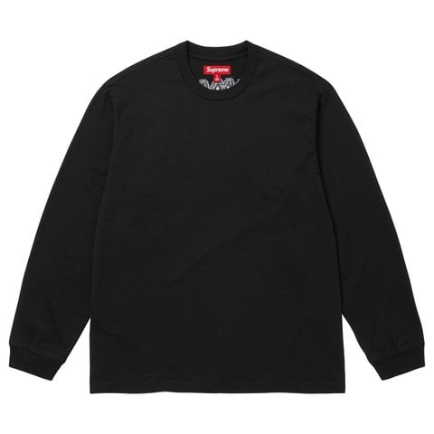 Supreme Intarsia L/S Top - Black