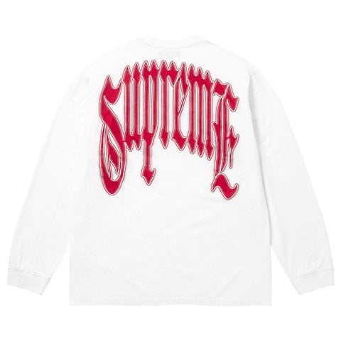 Supreme Intarsia L/S Top - White