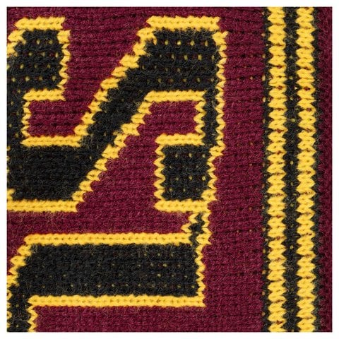 Supreme Jacquard Sleeve Half Zip Sweater - Burgundy