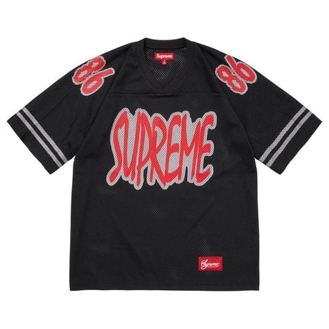 Supreme Reflective Football Jersey - Black