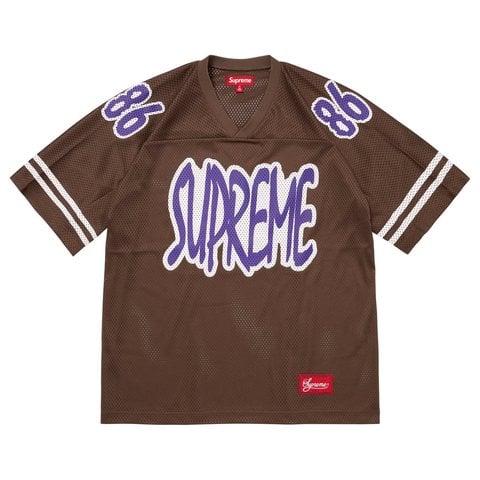Supreme Reflective Football Jersey - Brown
