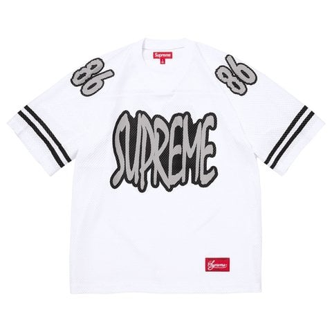 Supreme Reflective Football Jersey - White