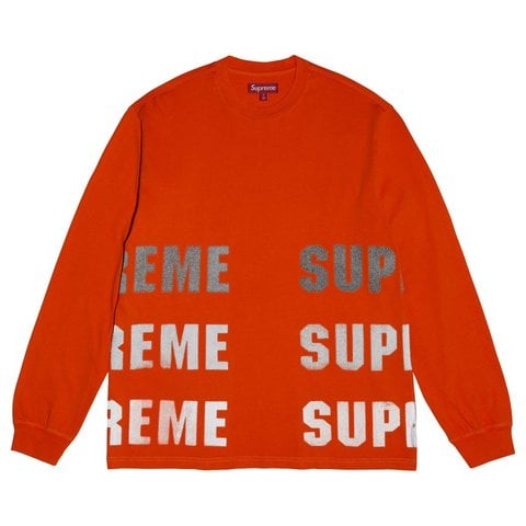 Supreme Reflective L/S Top - Orange