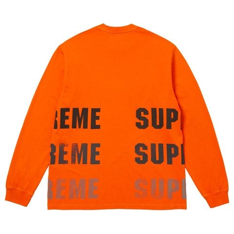 Supreme Reflective L/S Top - Orange