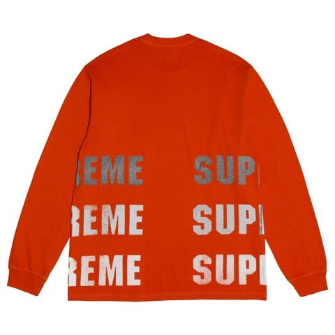 Supreme Reflective L/S Top - Orange