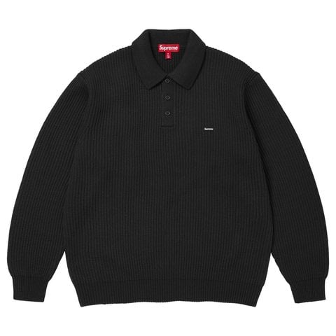 Supreme Small Box Sweater Polo - Black