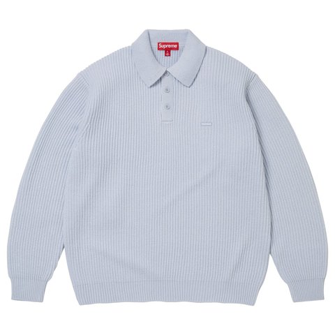 Supreme Small Box Sweater Polo - Light Blue