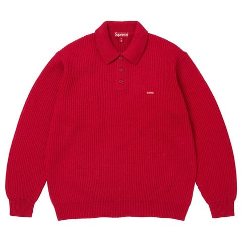 Supreme Small Box Sweater Polo - Red