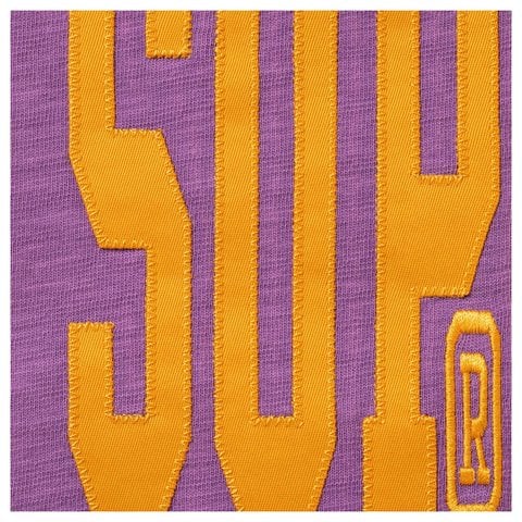 Supreme Stretch Appliqué S/S Top - Dusty Purple