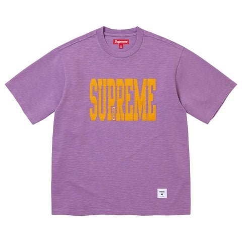 Supreme Stretch Appliqué S/S Top - Dusty Purple